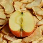 Drying harvested fruits from the garden