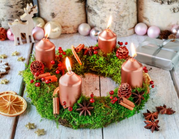 How to make a natural Advent crown?